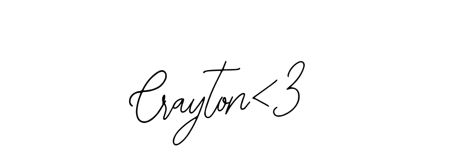 Crayton<3 stylish signature style. Best Handwritten Sign (Bearetta-2O07w) for my name. Handwritten Signature Collection Ideas for my name Crayton<3. Crayton<3 signature style 12 images and pictures png