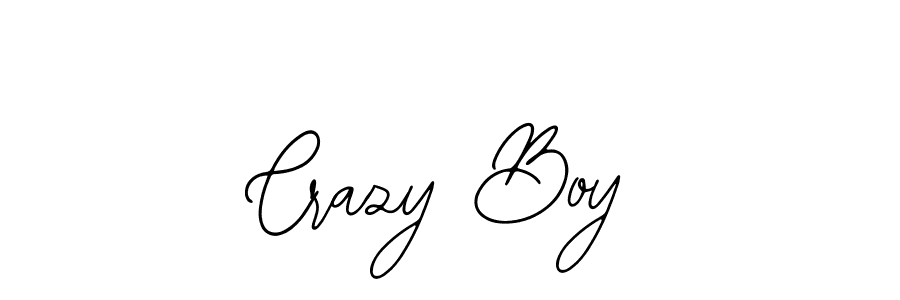 How to make Crazy Boy name signature. Use Bearetta-2O07w style for creating short signs online. This is the latest handwritten sign. Crazy Boy signature style 12 images and pictures png