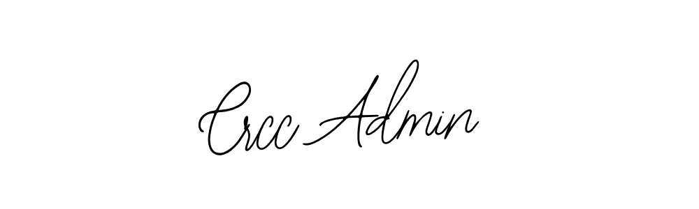 How to make Crcc Admin name signature. Use Bearetta-2O07w style for creating short signs online. This is the latest handwritten sign. Crcc Admin signature style 12 images and pictures png