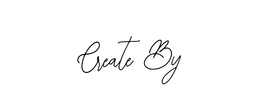 You should practise on your own different ways (Bearetta-2O07w) to write your name (Create By) in signature. don't let someone else do it for you. Create By signature style 12 images and pictures png