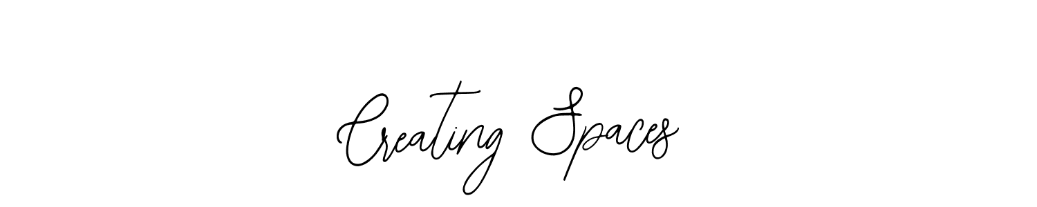 How to make Creating Spaces name signature. Use Bearetta-2O07w style for creating short signs online. This is the latest handwritten sign. Creating Spaces signature style 12 images and pictures png