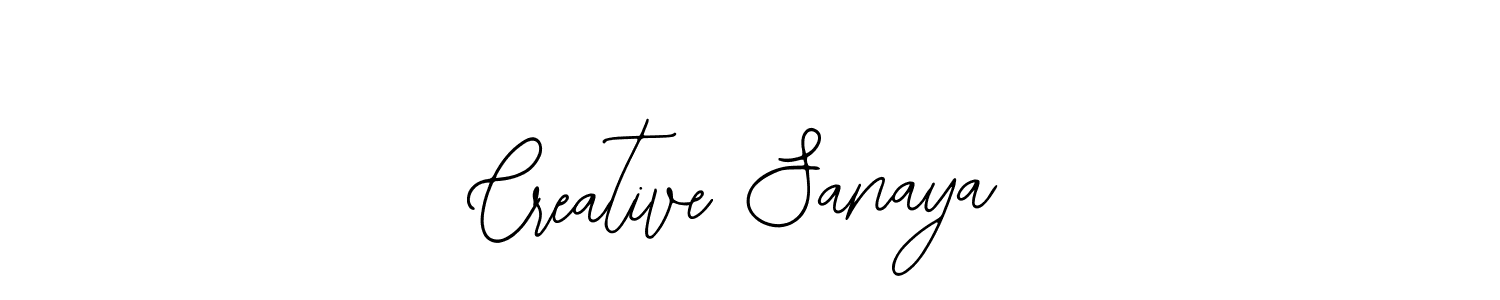 The best way (Bearetta-2O07w) to make a short signature is to pick only two or three words in your name. The name Creative Sanaya include a total of six letters. For converting this name. Creative Sanaya signature style 12 images and pictures png