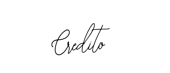 Similarly Bearetta-2O07w is the best handwritten signature design. Signature creator online .You can use it as an online autograph creator for name Credito. Credito signature style 12 images and pictures png