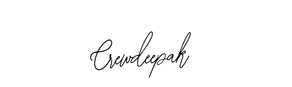 You should practise on your own different ways (Bearetta-2O07w) to write your name (Crewdeepak) in signature. don't let someone else do it for you. Crewdeepak signature style 12 images and pictures png