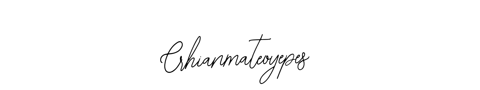 How to make Crhianmateoyepes name signature. Use Bearetta-2O07w style for creating short signs online. This is the latest handwritten sign. Crhianmateoyepes signature style 12 images and pictures png