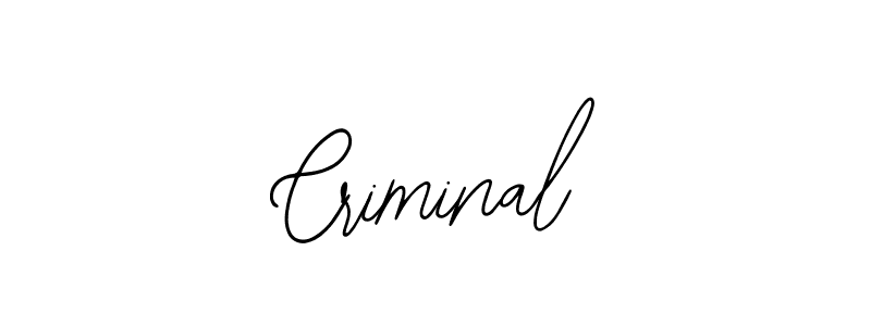 How to make Criminal signature? Bearetta-2O07w is a professional autograph style. Create handwritten signature for Criminal name. Criminal signature style 12 images and pictures png