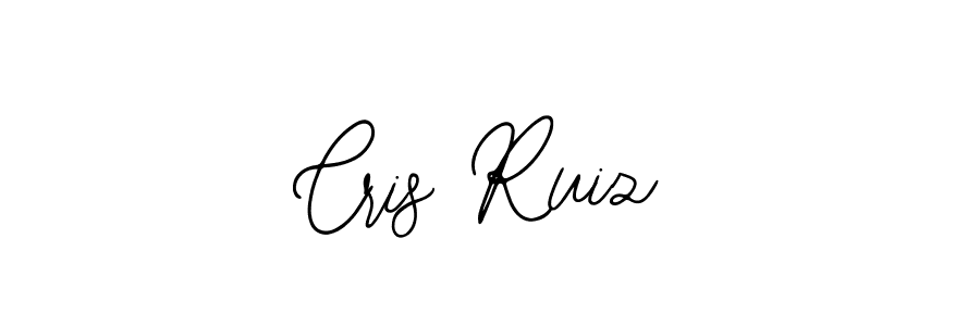 You should practise on your own different ways (Bearetta-2O07w) to write your name (Cris Ruiz) in signature. don't let someone else do it for you. Cris Ruiz signature style 12 images and pictures png