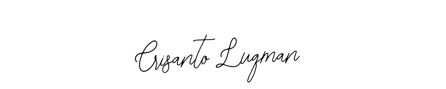 Make a short Crisanto Luqman signature style. Manage your documents anywhere anytime using Bearetta-2O07w. Create and add eSignatures, submit forms, share and send files easily. Crisanto Luqman signature style 12 images and pictures png