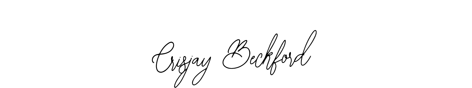 How to make Crisjay Beckford name signature. Use Bearetta-2O07w style for creating short signs online. This is the latest handwritten sign. Crisjay Beckford signature style 12 images and pictures png
