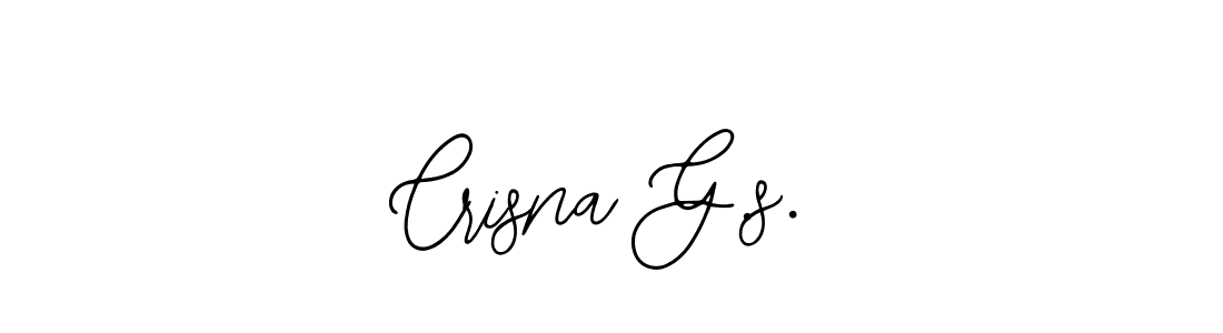 You should practise on your own different ways (Bearetta-2O07w) to write your name (Crisna G.s.) in signature. don't let someone else do it for you. Crisna G.s. signature style 12 images and pictures png