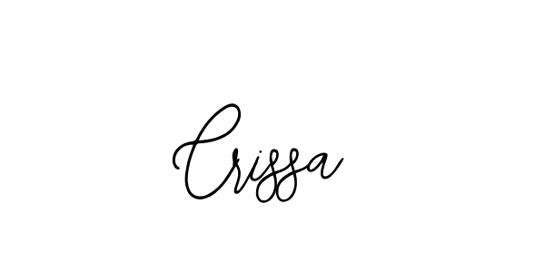 How to make Crissa name signature. Use Bearetta-2O07w style for creating short signs online. This is the latest handwritten sign. Crissa signature style 12 images and pictures png