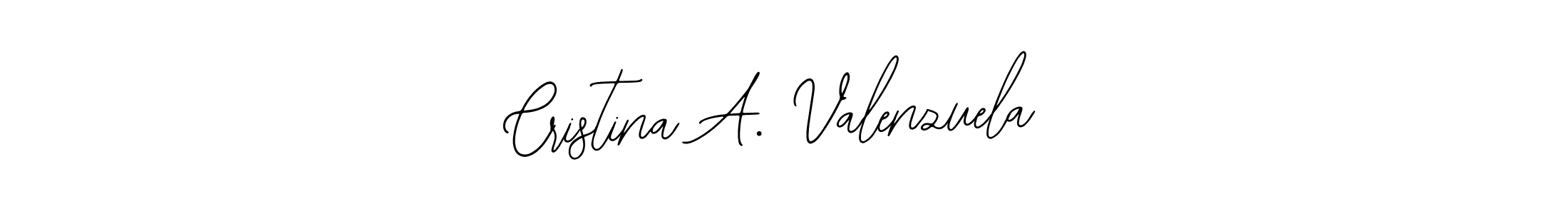 Use a signature maker to create a handwritten signature online. With this signature software, you can design (Bearetta-2O07w) your own signature for name Cristina A. Valenzuela. Cristina A. Valenzuela signature style 12 images and pictures png