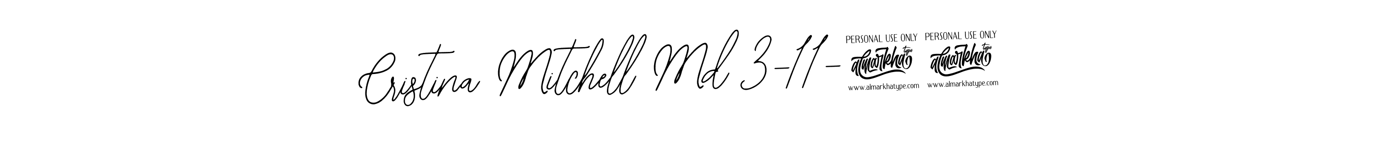 Design your own signature with our free online signature maker. With this signature software, you can create a handwritten (Bearetta-2O07w) signature for name Cristina Mitchell Md 3-11-24. Cristina Mitchell Md 3-11-24 signature style 12 images and pictures png