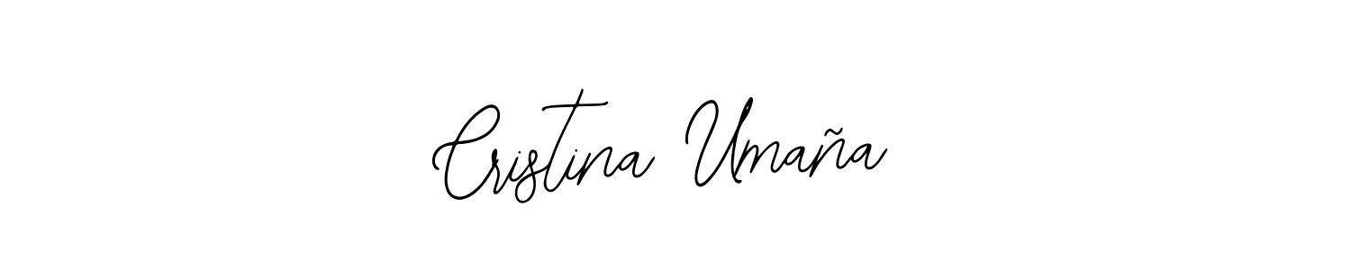 Make a beautiful signature design for name Cristina Umaña. With this signature (Bearetta-2O07w) style, you can create a handwritten signature for free. Cristina Umaña signature style 12 images and pictures png