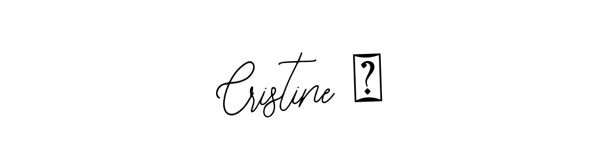 Use a signature maker to create a handwritten signature online. With this signature software, you can design (Bearetta-2O07w) your own signature for name Cristine ♥. Cristine ♥ signature style 12 images and pictures png