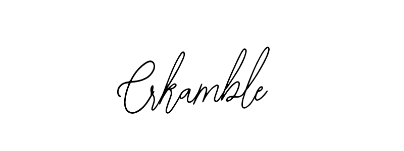 Use a signature maker to create a handwritten signature online. With this signature software, you can design (Bearetta-2O07w) your own signature for name Crkamble. Crkamble signature style 12 images and pictures png