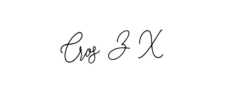 Make a beautiful signature design for name Cros Z X. With this signature (Bearetta-2O07w) style, you can create a handwritten signature for free. Cros Z X signature style 12 images and pictures png