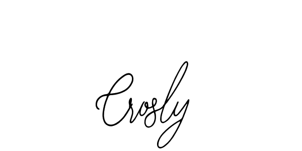 How to make Crosly name signature. Use Bearetta-2O07w style for creating short signs online. This is the latest handwritten sign. Crosly signature style 12 images and pictures png