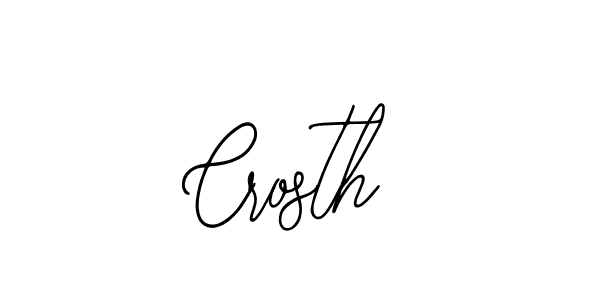 How to make Crosth name signature. Use Bearetta-2O07w style for creating short signs online. This is the latest handwritten sign. Crosth signature style 12 images and pictures png
