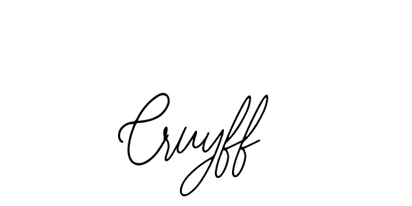 How to make Cruyff signature? Bearetta-2O07w is a professional autograph style. Create handwritten signature for Cruyff name. Cruyff signature style 12 images and pictures png