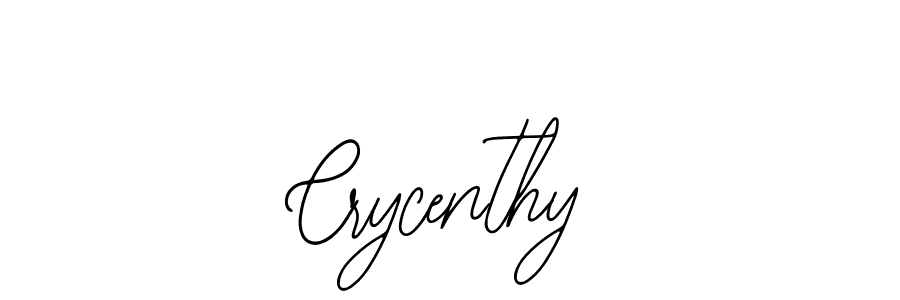 The best way (Bearetta-2O07w) to make a short signature is to pick only two or three words in your name. The name Crycenthy include a total of six letters. For converting this name. Crycenthy signature style 12 images and pictures png