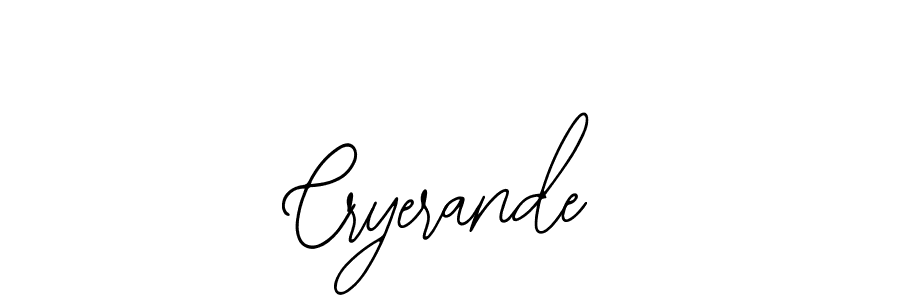 Use a signature maker to create a handwritten signature online. With this signature software, you can design (Bearetta-2O07w) your own signature for name Cryerande. Cryerande signature style 12 images and pictures png