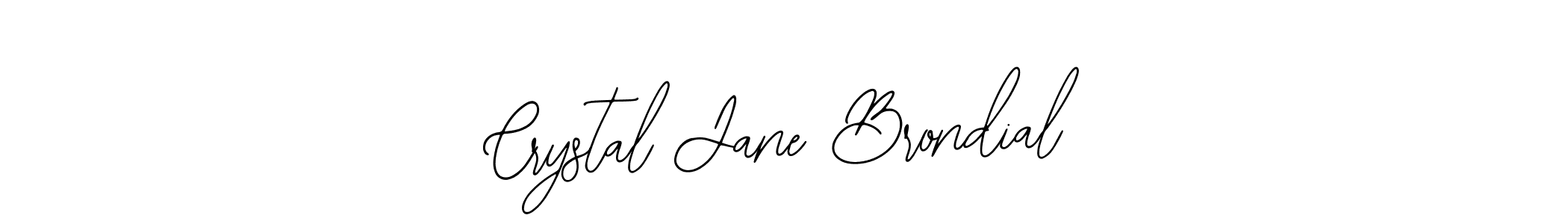 Make a beautiful signature design for name Crystal Jane Brondial. With this signature (Bearetta-2O07w) style, you can create a handwritten signature for free. Crystal Jane Brondial signature style 12 images and pictures png