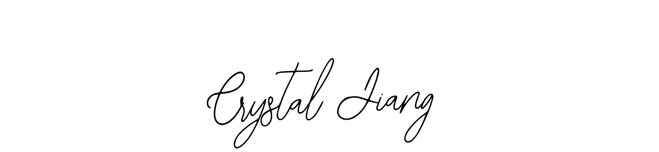 You should practise on your own different ways (Bearetta-2O07w) to write your name (Crystal Jiang) in signature. don't let someone else do it for you. Crystal Jiang signature style 12 images and pictures png