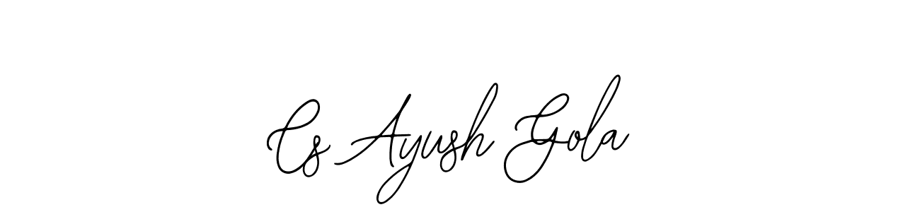 It looks lik you need a new signature style for name Cs Ayush Gola. Design unique handwritten (Bearetta-2O07w) signature with our free signature maker in just a few clicks. Cs Ayush Gola signature style 12 images and pictures png