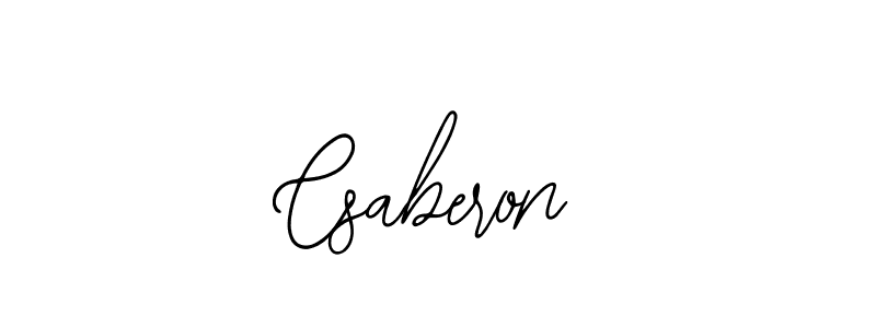 How to make Csaberon name signature. Use Bearetta-2O07w style for creating short signs online. This is the latest handwritten sign. Csaberon signature style 12 images and pictures png