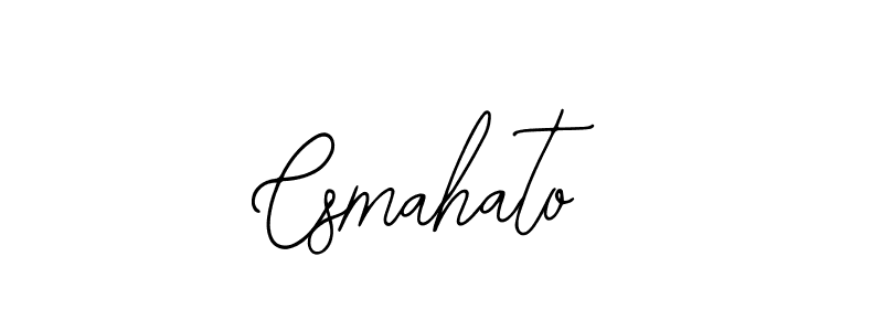 Also we have Csmahato name is the best signature style. Create professional handwritten signature collection using Bearetta-2O07w autograph style. Csmahato signature style 12 images and pictures png