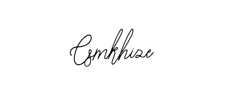 How to make Csmkhize name signature. Use Bearetta-2O07w style for creating short signs online. This is the latest handwritten sign. Csmkhize signature style 12 images and pictures png