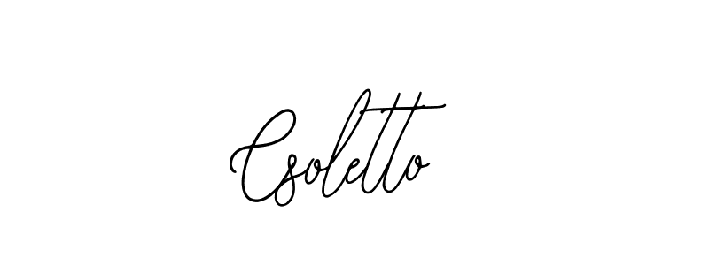 You should practise on your own different ways (Bearetta-2O07w) to write your name (Csoletto) in signature. don't let someone else do it for you. Csoletto signature style 12 images and pictures png