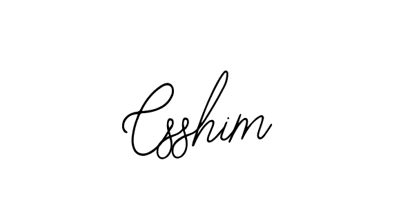Design your own signature with our free online signature maker. With this signature software, you can create a handwritten (Bearetta-2O07w) signature for name Csshim. Csshim signature style 12 images and pictures png