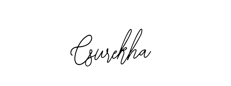 How to make Csurekha signature? Bearetta-2O07w is a professional autograph style. Create handwritten signature for Csurekha name. Csurekha signature style 12 images and pictures png