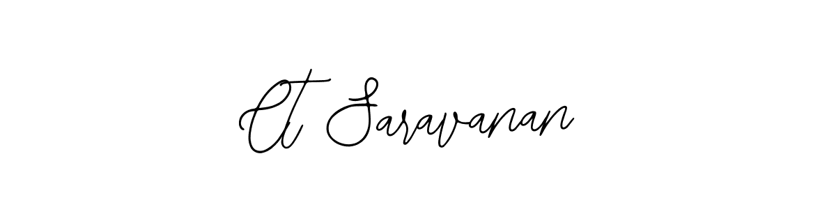 Design your own signature with our free online signature maker. With this signature software, you can create a handwritten (Bearetta-2O07w) signature for name Ct Saravanan. Ct Saravanan signature style 12 images and pictures png