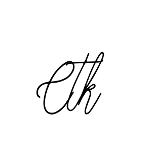 You should practise on your own different ways (Bearetta-2O07w) to write your name (Ctk) in signature. don't let someone else do it for you. Ctk signature style 12 images and pictures png