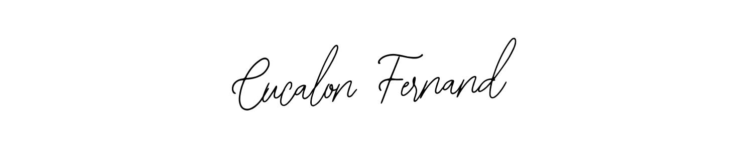 You should practise on your own different ways (Bearetta-2O07w) to write your name (Cucalon Fernand) in signature. don't let someone else do it for you. Cucalon Fernand signature style 12 images and pictures png