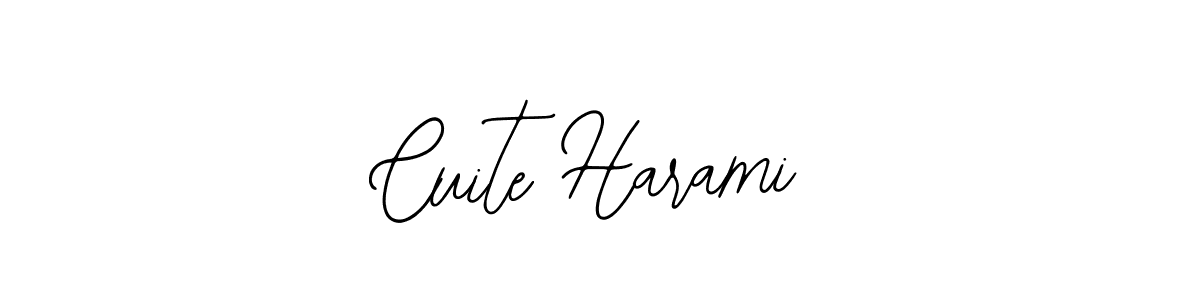 Use a signature maker to create a handwritten signature online. With this signature software, you can design (Bearetta-2O07w) your own signature for name Cuite Harami. Cuite Harami signature style 12 images and pictures png