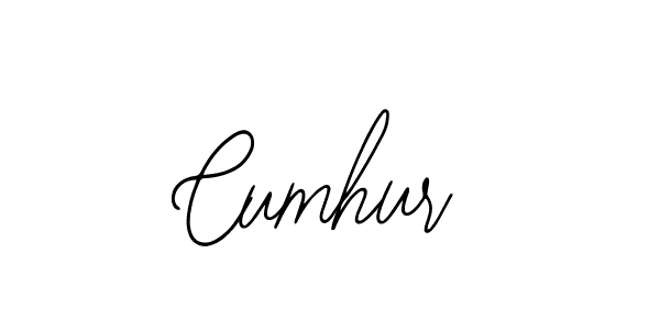How to make Cumhur name signature. Use Bearetta-2O07w style for creating short signs online. This is the latest handwritten sign. Cumhur signature style 12 images and pictures png