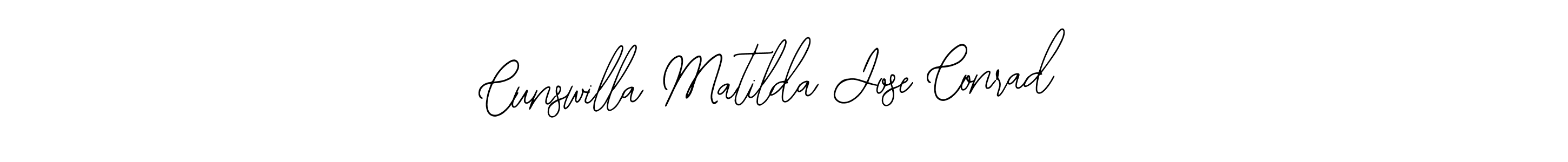 Make a beautiful signature design for name Cunswilla Matilda Jose Conrad. Use this online signature maker to create a handwritten signature for free. Cunswilla Matilda Jose Conrad signature style 12 images and pictures png