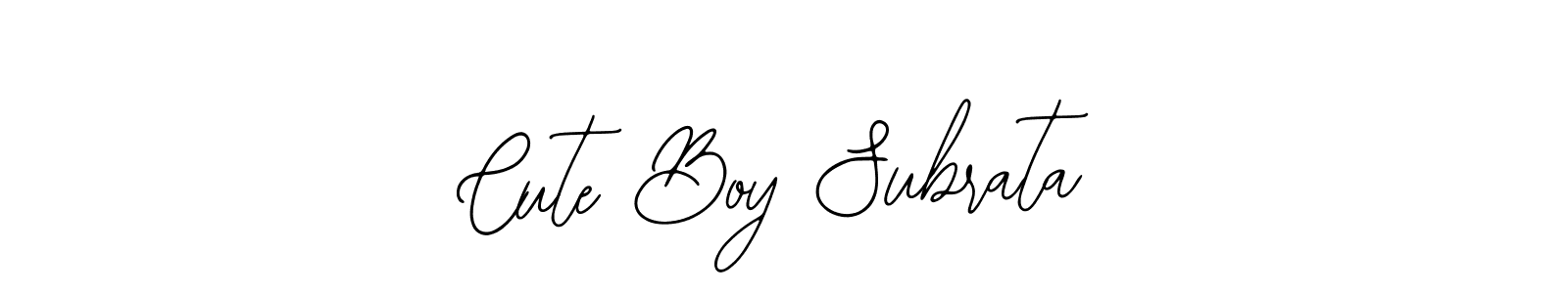 Bearetta-2O07w is a professional signature style that is perfect for those who want to add a touch of class to their signature. It is also a great choice for those who want to make their signature more unique. Get Cute Boy Subrata name to fancy signature for free. Cute Boy Subrata signature style 12 images and pictures png