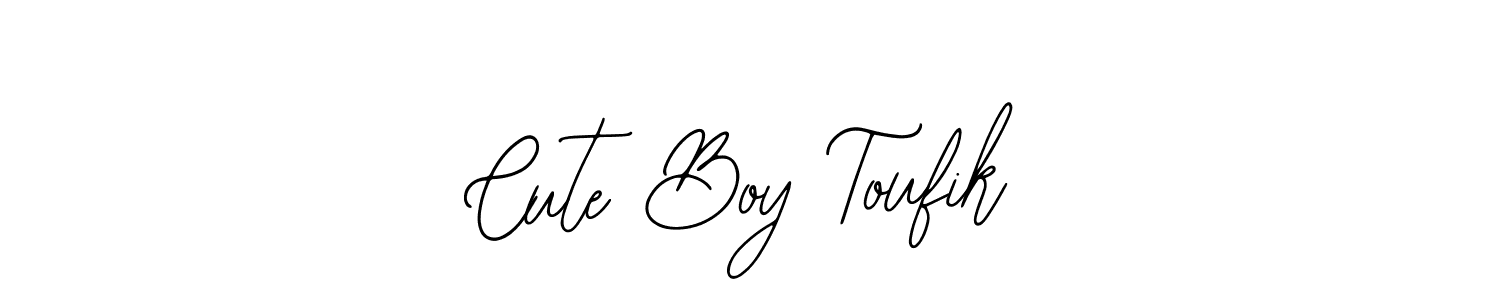 Check out images of Autograph of Cute Boy Toufik name. Actor Cute Boy Toufik Signature Style. Bearetta-2O07w is a professional sign style online. Cute Boy Toufik signature style 12 images and pictures png