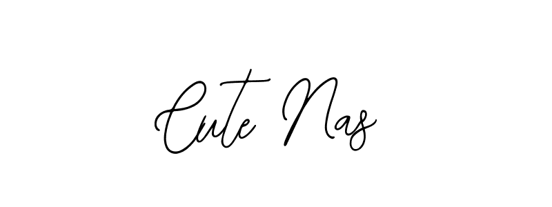 You should practise on your own different ways (Bearetta-2O07w) to write your name (Cute Nas) in signature. don't let someone else do it for you. Cute Nas signature style 12 images and pictures png