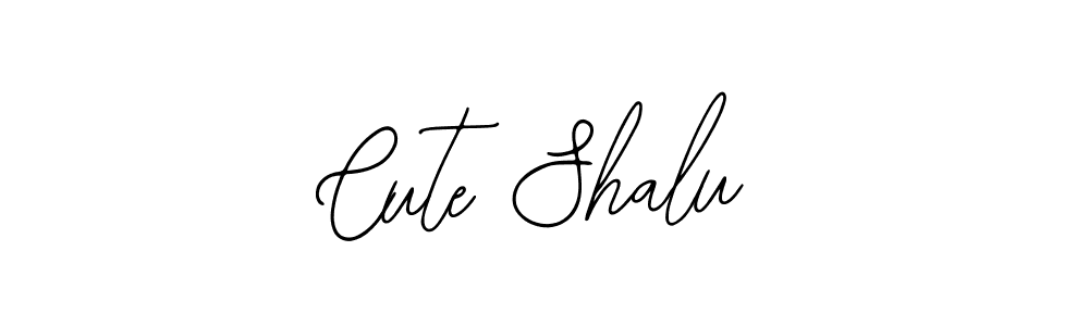 You should practise on your own different ways (Bearetta-2O07w) to write your name (Cute Shalu) in signature. don't let someone else do it for you. Cute Shalu signature style 12 images and pictures png