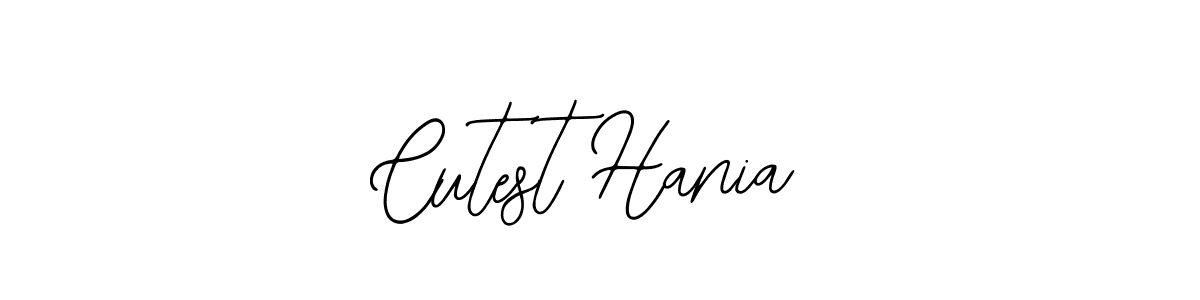 How to make Cutest Hania name signature. Use Bearetta-2O07w style for creating short signs online. This is the latest handwritten sign. Cutest Hania signature style 12 images and pictures png