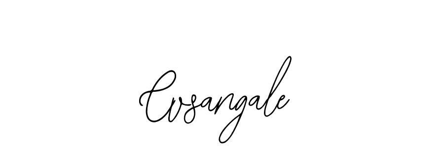 How to make Cvsangale name signature. Use Bearetta-2O07w style for creating short signs online. This is the latest handwritten sign. Cvsangale signature style 12 images and pictures png