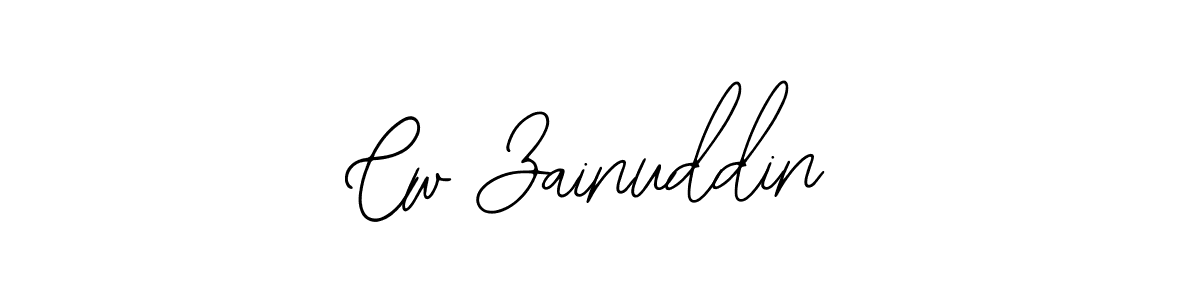 Also we have Cw Zainuddin name is the best signature style. Create professional handwritten signature collection using Bearetta-2O07w autograph style. Cw Zainuddin signature style 12 images and pictures png