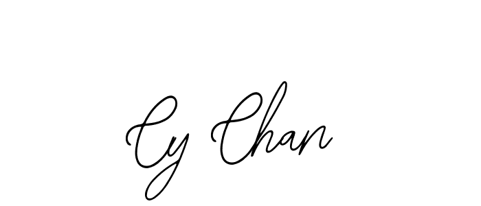 You should practise on your own different ways (Bearetta-2O07w) to write your name (Cy Chan) in signature. don't let someone else do it for you. Cy Chan signature style 12 images and pictures png