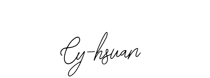 Also You can easily find your signature by using the search form. We will create Cy-hsuan name handwritten signature images for you free of cost using Bearetta-2O07w sign style. Cy-hsuan signature style 12 images and pictures png